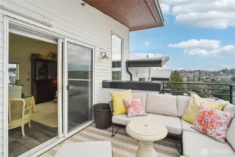 Private deck off of top floor Bedroom/Flex space. Views of the MTN!