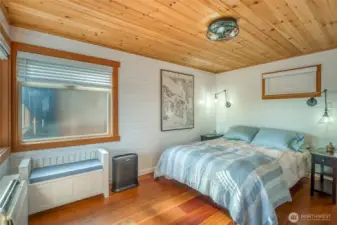 The bedroom becomes your own sanctuary with a walk-in closet and amazing views.