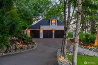 3 bay detached garage is simply awesome.