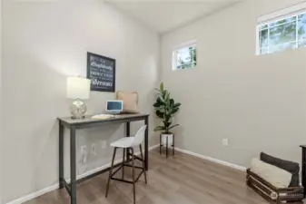 Main Floor Flex Space with Barn Door