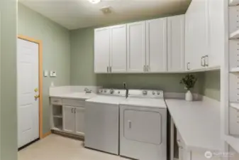 Spacious utility room