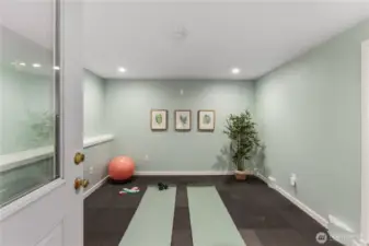 Separate workout room