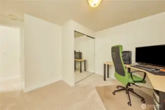 Mirrored wardrobe doors in each bedroom