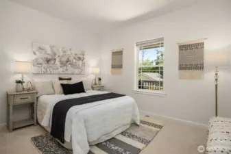 Bedroom also features walk-in closet.