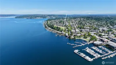 One block to Vibrant Downtown Kirkland!