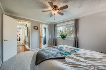 Nice size Primary suite.  Here's a peek into the plentiful walk-in closet