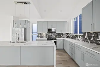 Interior photos used in this presale listing are from newly constructed homes by the same builder, located at 8608 and 8612 #C, 42nd Ave S. The layout and high finishes will be similar.