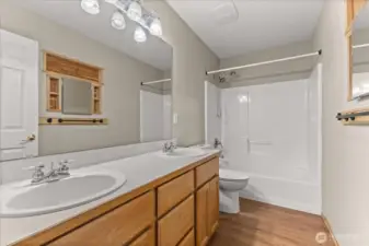 Shared bathroom upstairs
