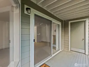 Covered deck is perfect for year round enjoyment!