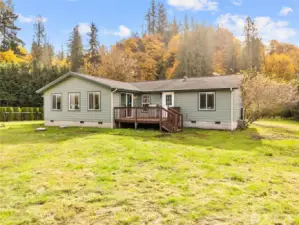 View of home from backyard