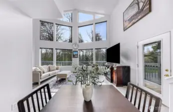 Side entrance leads to wrap around porch