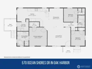 Floor plan providing a clear overview of the home’s layout and room flow.