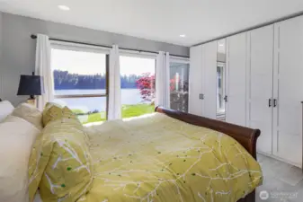 Beautiful built-ins offer loads of storage