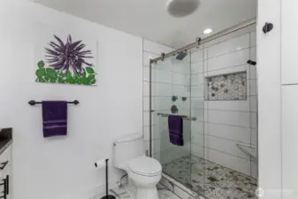 Gorgeous walk in shower.