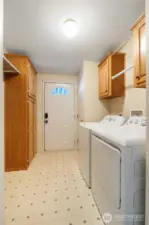 Convenient laundry area designed for everyday functionality.