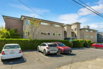 Parking area off of the alley