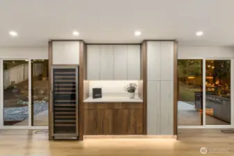 Wine and coffee station