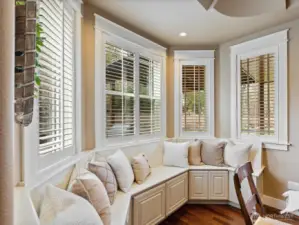 Bench seating off Kitchen-main floor