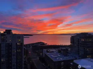 Unbelievable, spectacular sunset skies to enjoy from the privacy of your home.