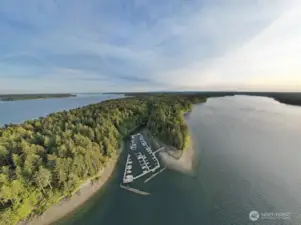 View of the 100-slip marina for Harstene Pointe.