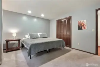 One of the three spacious bedrooms.