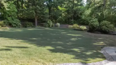 Lots of privacy surrounds the spacious yard areas.