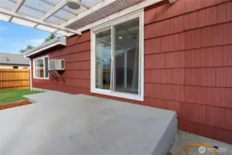 Covered back patio