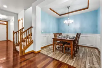 Enjoy gathering in this stylish Dining Room.