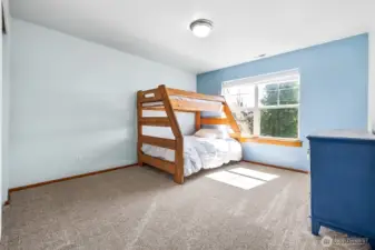 Bedroom #3 is also large and overlooks the front of the Home.
