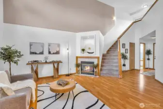 Great staircase and entrance.