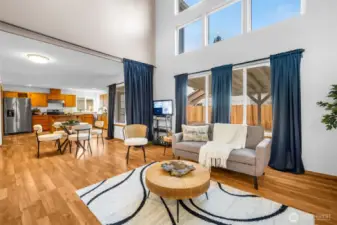 Open concept great room.