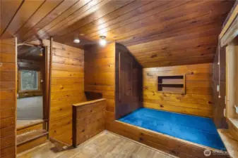 Lots of build in storage and bed in 2nd upstairs room