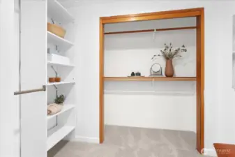 Extra large walk in closet