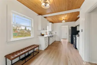 Main house kitchen (view from dining room)