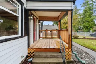 Main house front porch
