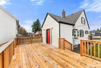 Main house back deck