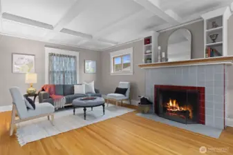 Chimney has been re-tuck-pointed above the roof during this ownership.