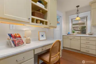 A space to work, or unwind while dinner gets made.