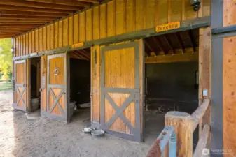 3 Stalls and Tack Room