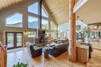Great Room with Wedge Mountain Views