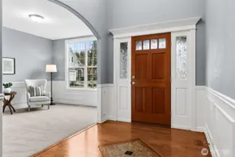 Formal entry and entertaining room off lobby