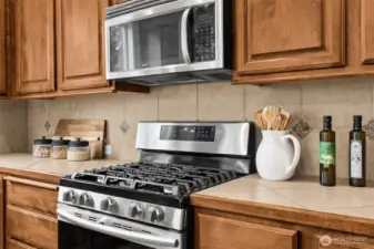 Modern stainless appliances