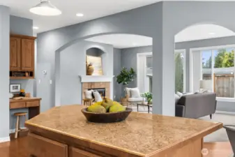 Large Island for easy preparations