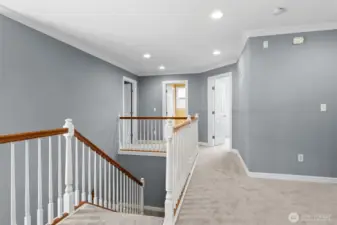 Gracious Hallways, plush new carpeting