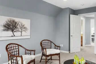 Bedroom here could also be library, study room, or office