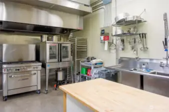 Licensed food establishment kitchen