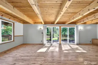 Living room offers endless nature views!
