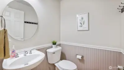 Half bath on Main Floor.