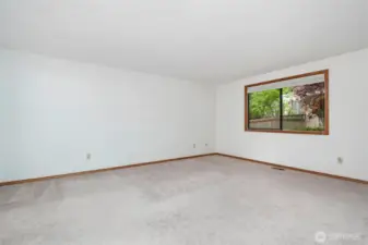 Spacious primary with ensuite