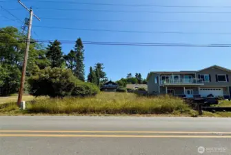 Front of property looking uphill